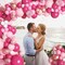 152Pcs Pink Balloon Garland Arch Kit, Hot Pink Metallic Rose Gold Confetti Balloons for Women Birthday Princess Theme Bridal Baby Shower Wedding Day Party Background Decorations